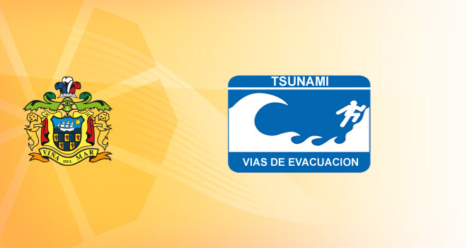 Tsunami, vías de evacuación